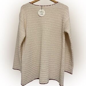 VRG GRL Crochet Tunic NWT